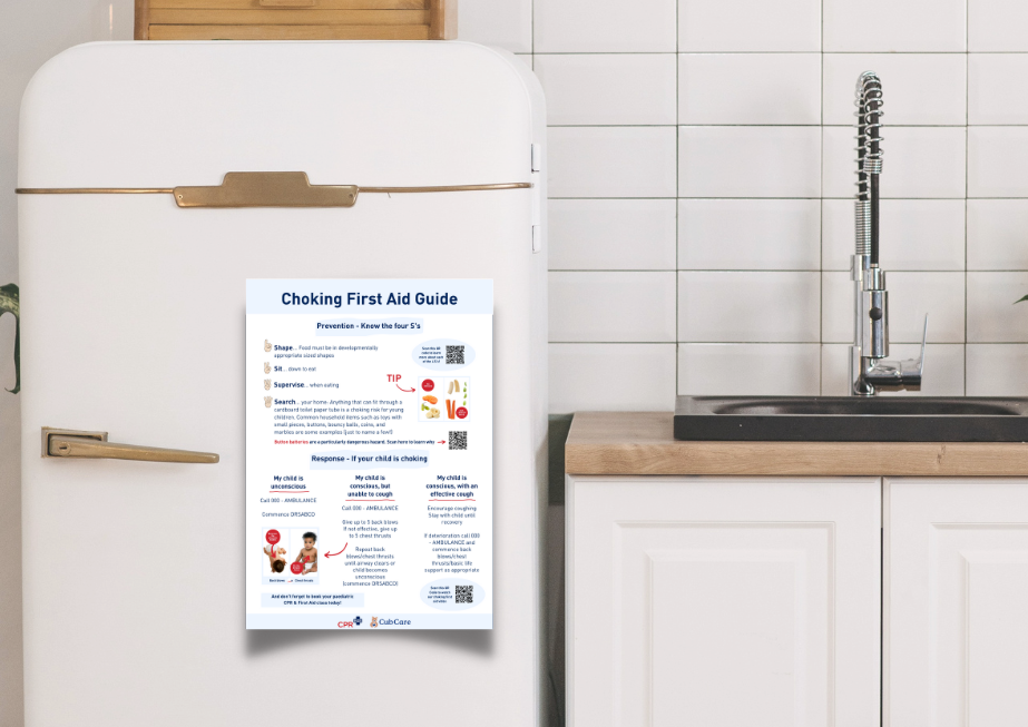 Grab your free choking first aid and prevention guide CPR Kids