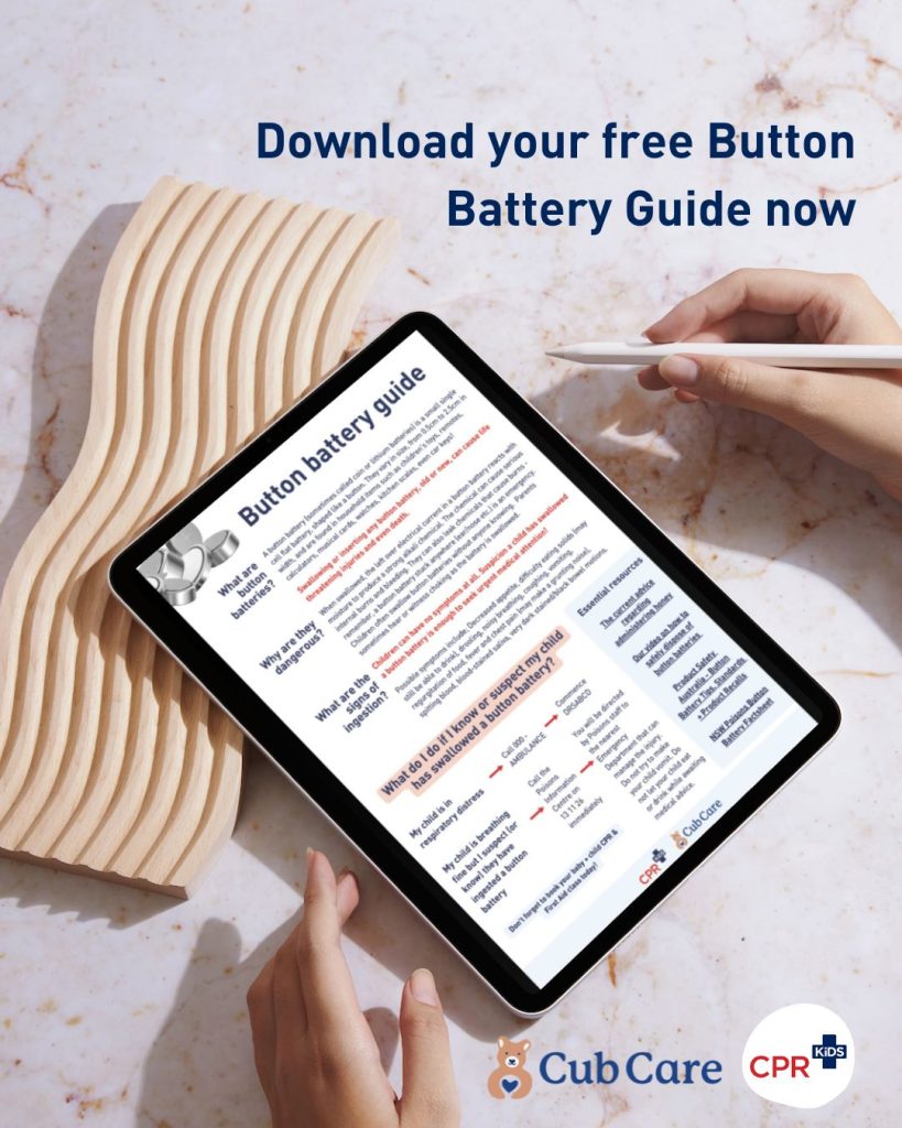 Our free Button Battery Guide is here! CPR Kids